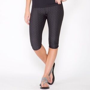 Prana Misty Jacquard Knickers Yoga Capri Cropped Leggings